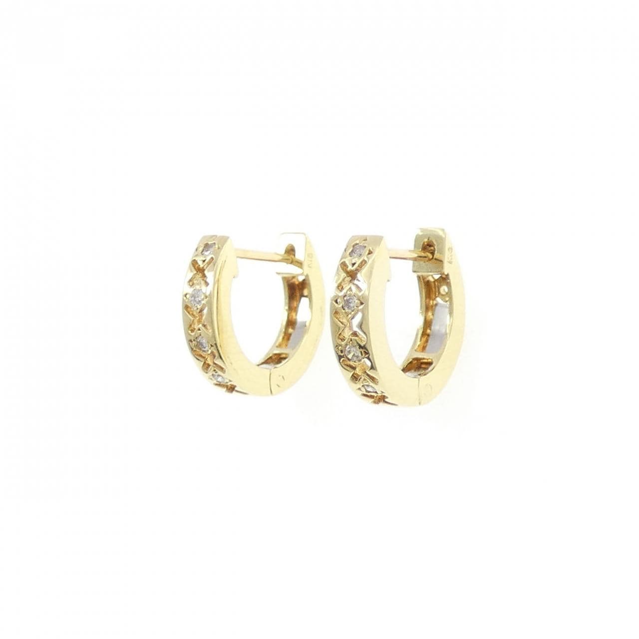 K18YG ダイヤモンド ピアス 0.04CT