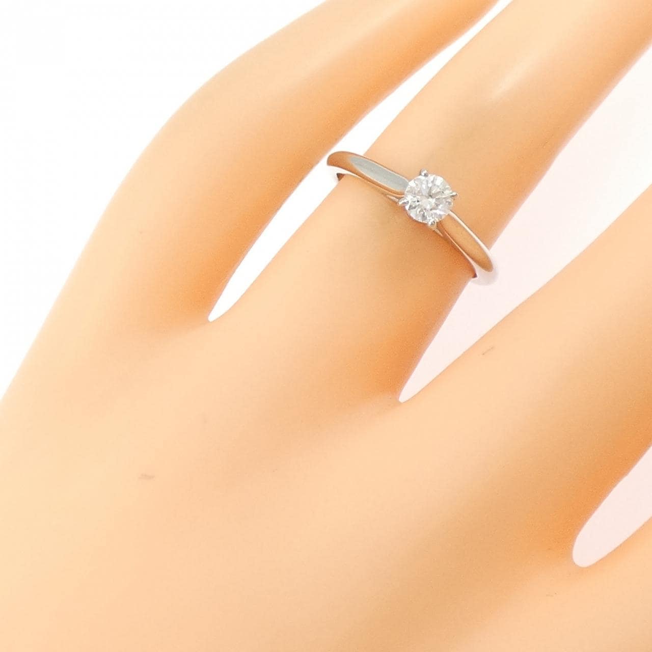 カルティエ 1895 ソリテール リング 0.25CT E VVS1 3EXT