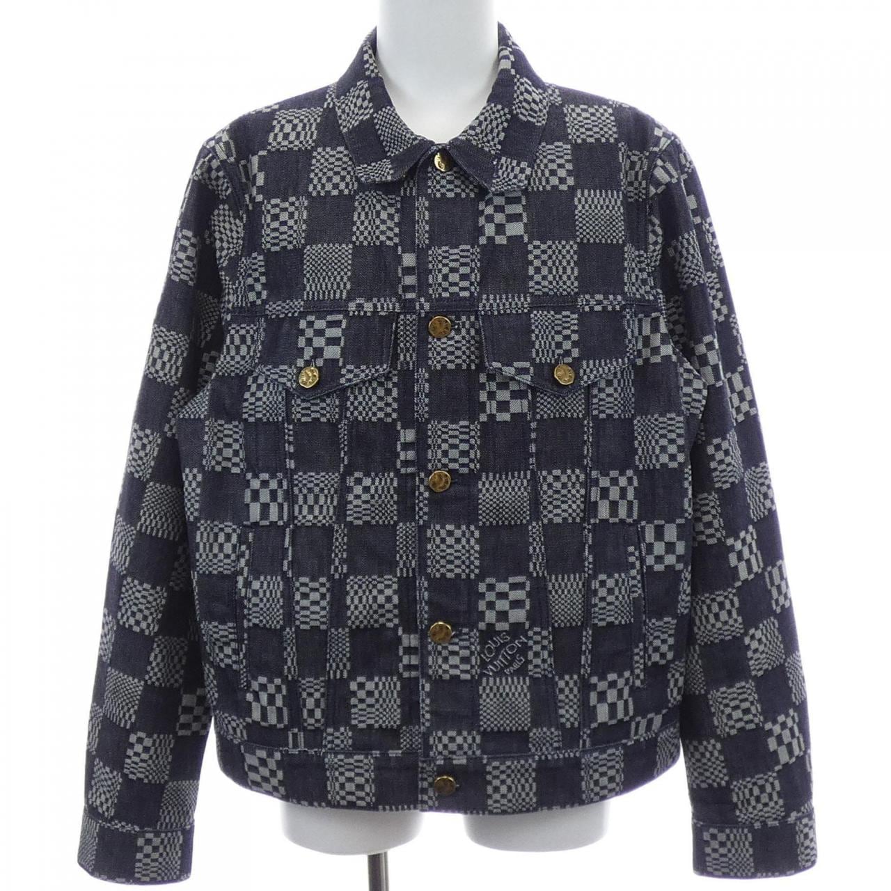 ルイヴィトン LOUIS VUITTON ディストーテッドダミエデニムジャケット HLA50WEW2 デニムジャケット