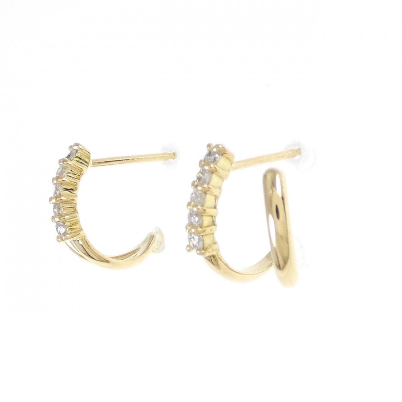 K18YG Diamond earrings 0.20CT