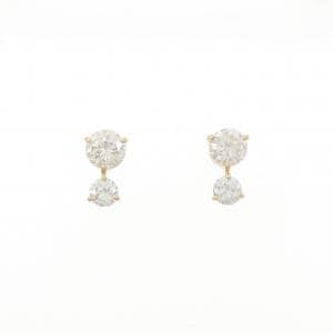 K18YG ダイヤモンド ピアス 1.02CT