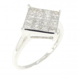 K18WG ダイヤモンド リング 1.00CT