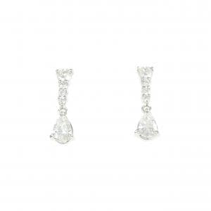 PT900 ダイヤモンド ピアス 0.68CT
