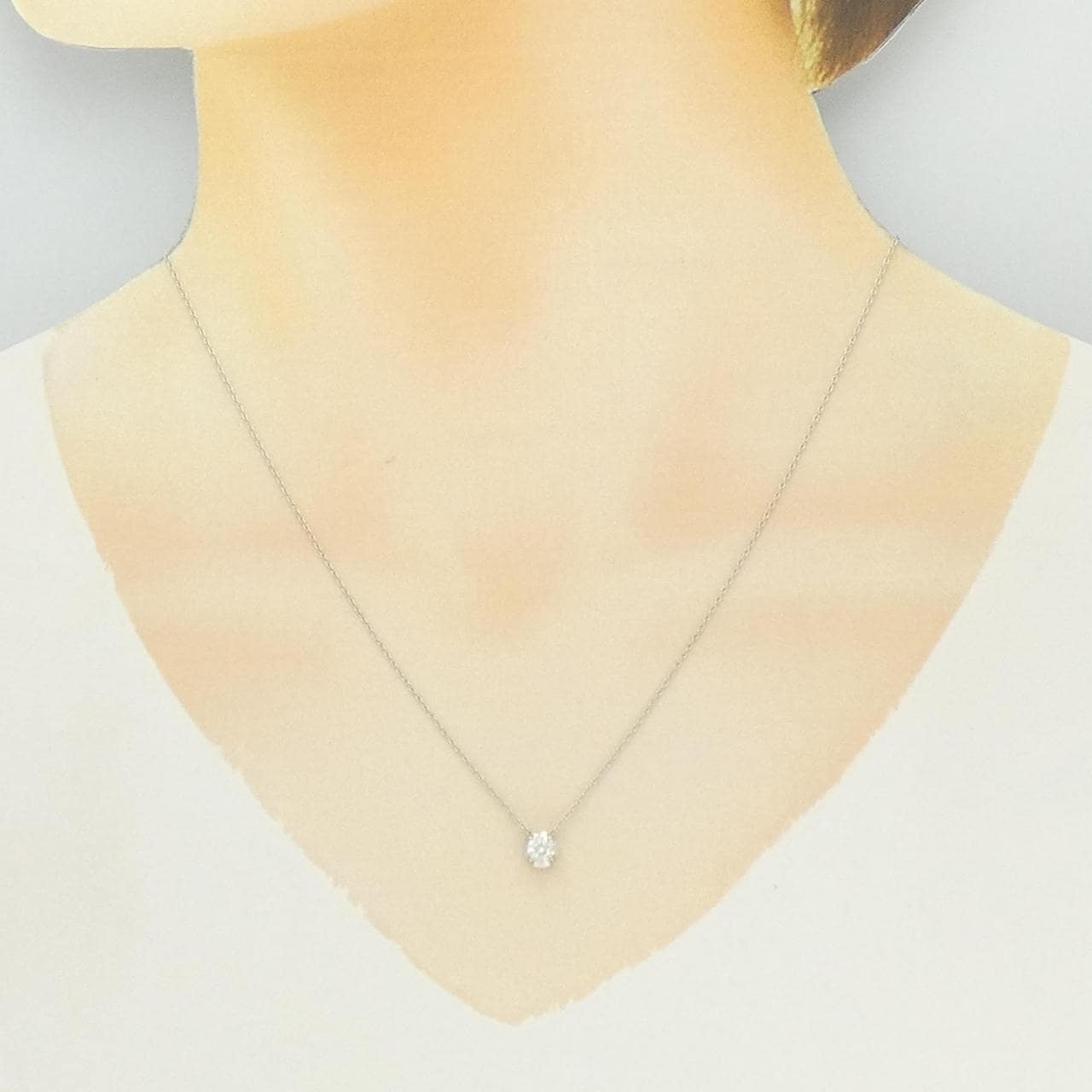 クミキョク ダイヤモンド ネックレス 0.24CT