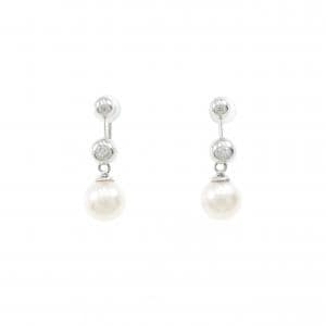 PT900 アコヤパール イヤリング 7.6mm