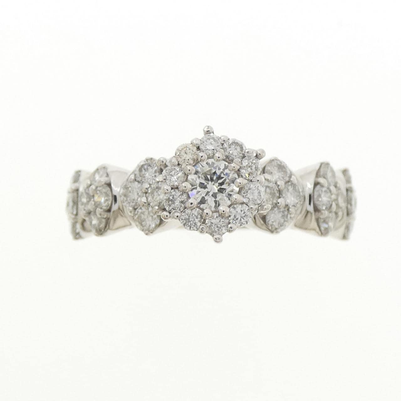 K18WG ダイヤモンド リング 1.00CT