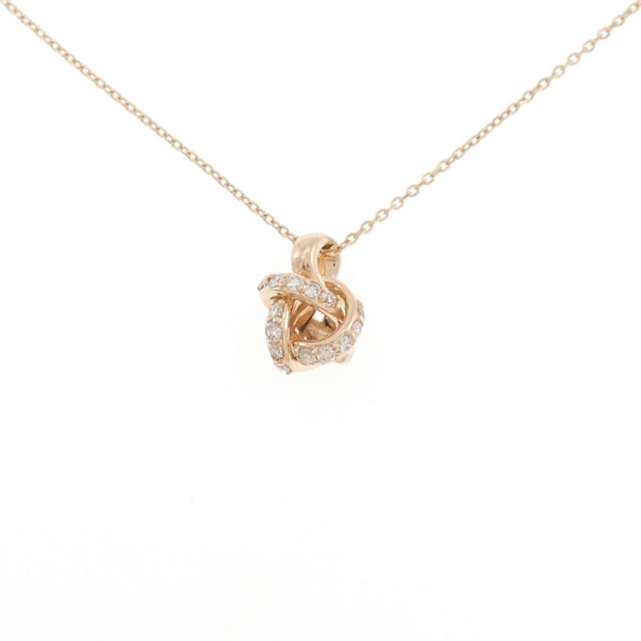 K10PG ダイヤモンド ネックレス 0.19CT