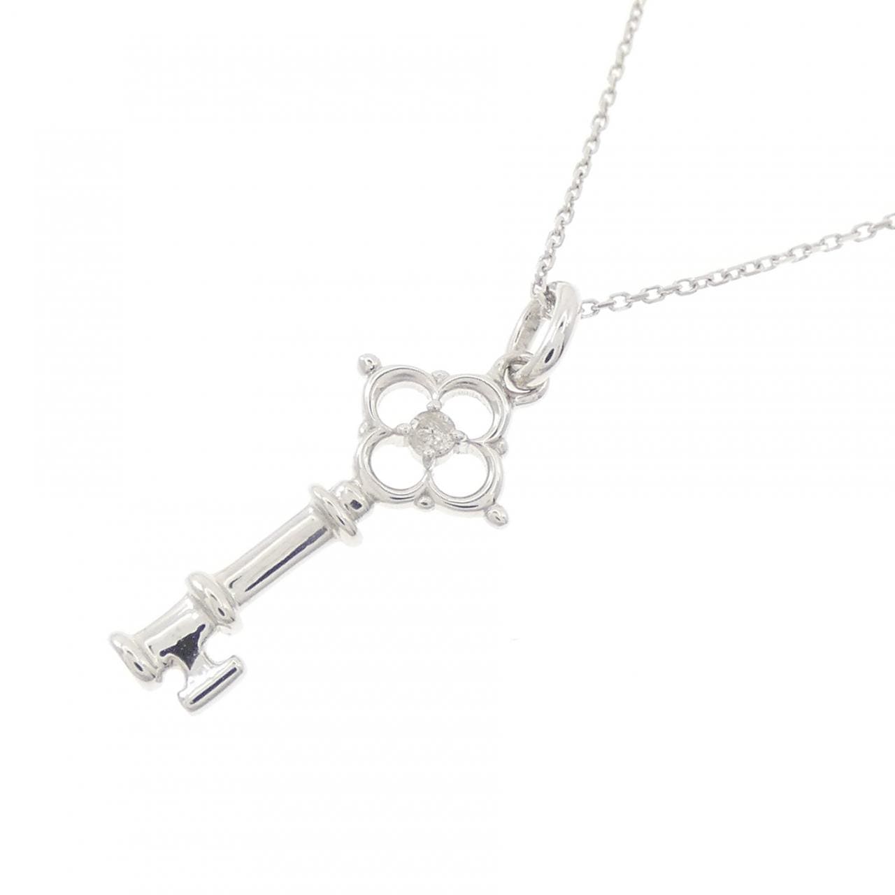 クミキョク キー ダイヤモンド ネックレス 0.01CT