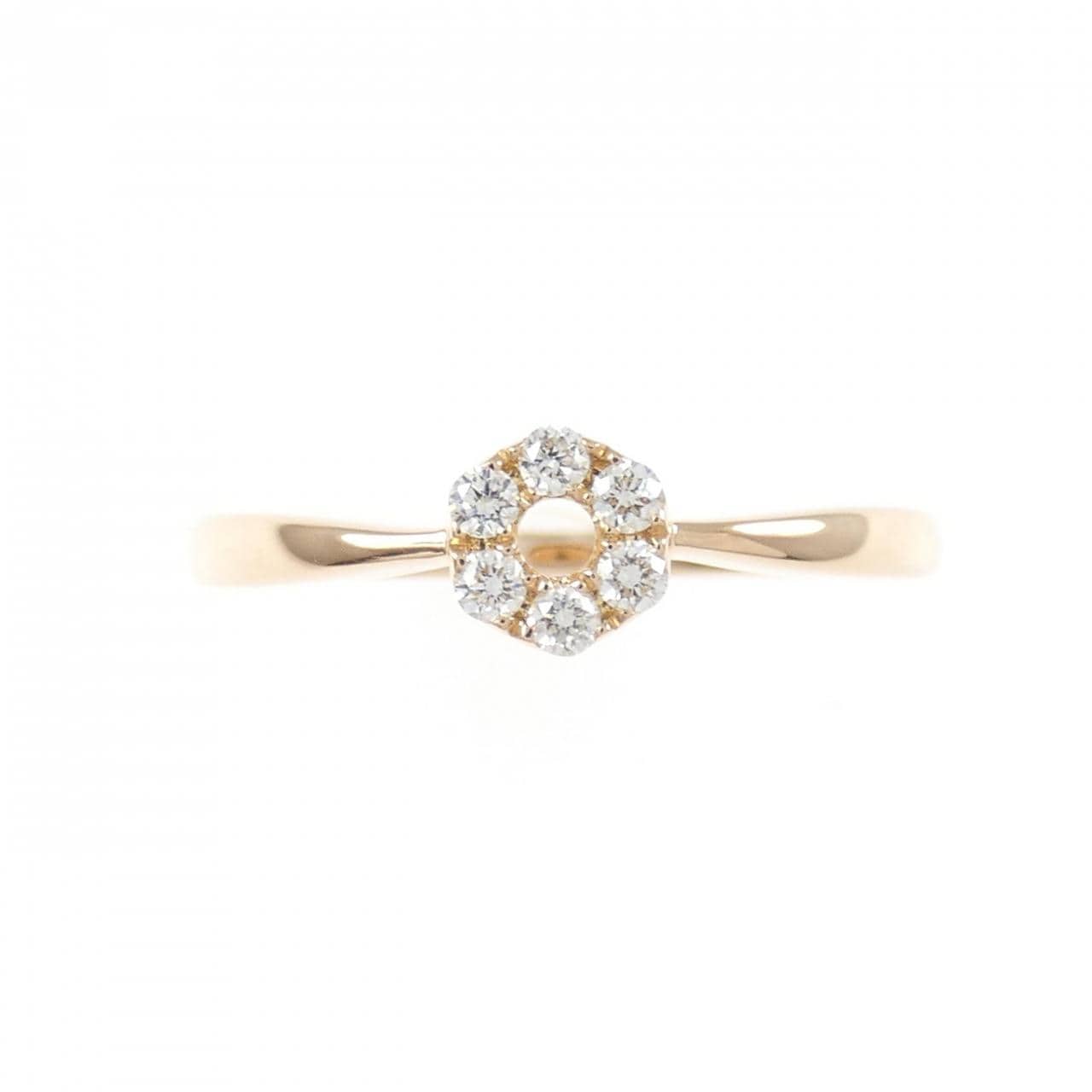 K18PG ダイヤモンド リング 0.09CT