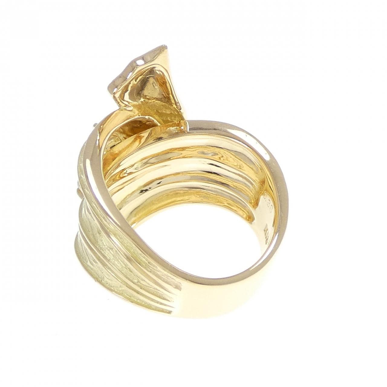 K18YG ダイヤモンド リング 0.38CT