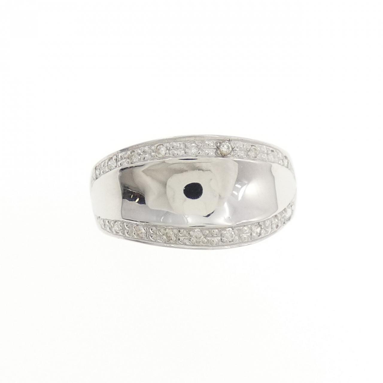 K14WG ダイヤモンド リング 0.10CT