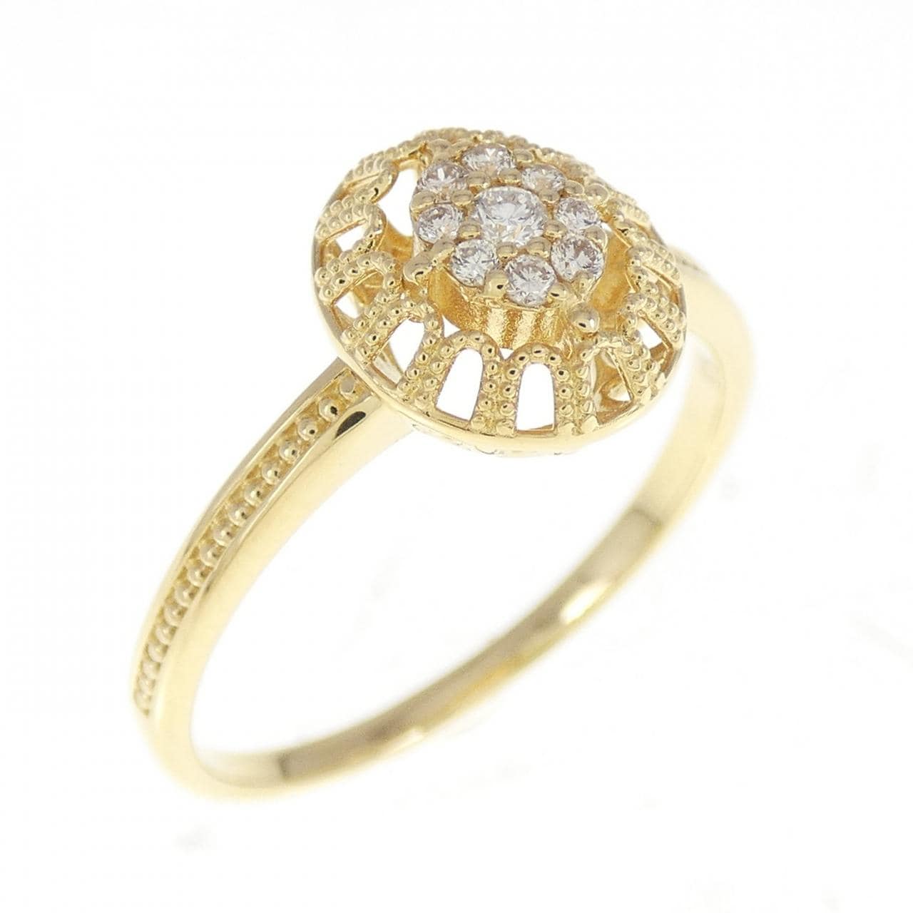 K18YG ダイヤモンド リング 0.10CT