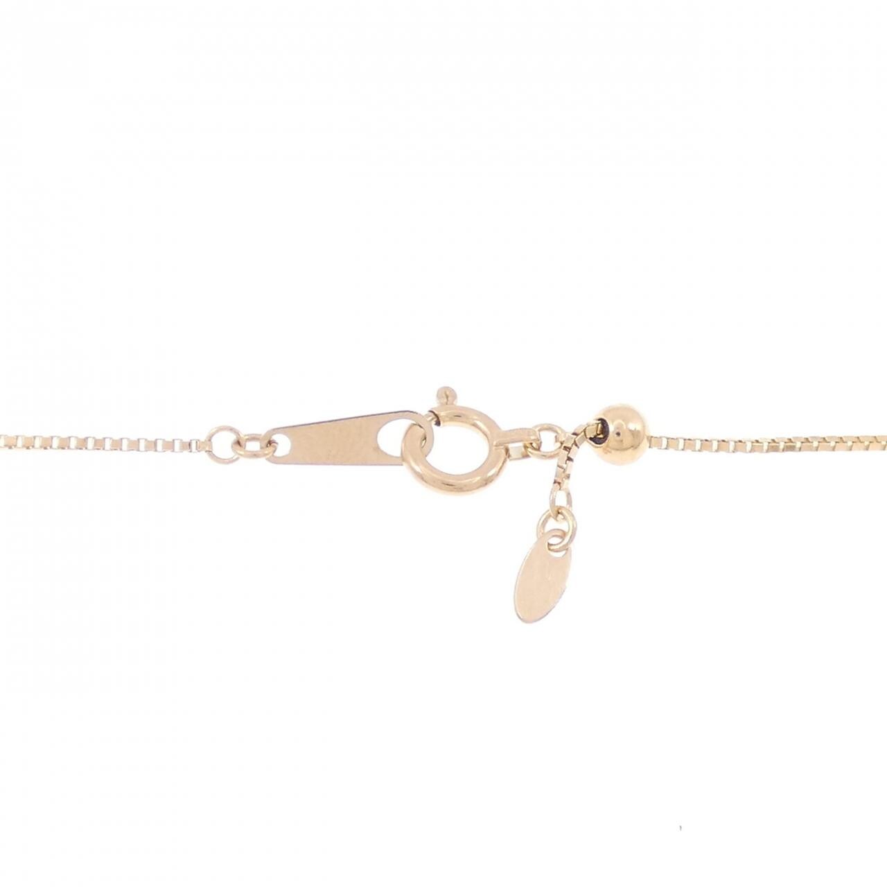 K18PG ハート ダイヤモンド ネックレス 0.18CT