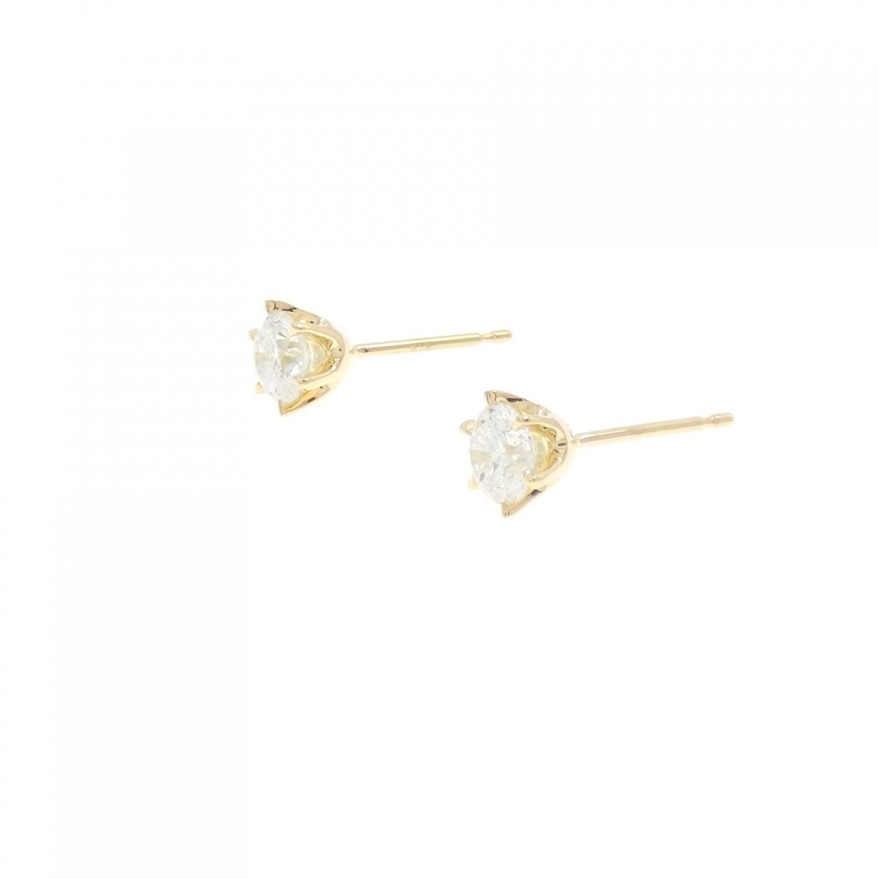 【新品】K18YG ダイヤモンド ピアス 0.319CT 0.317CT G SI2 Good