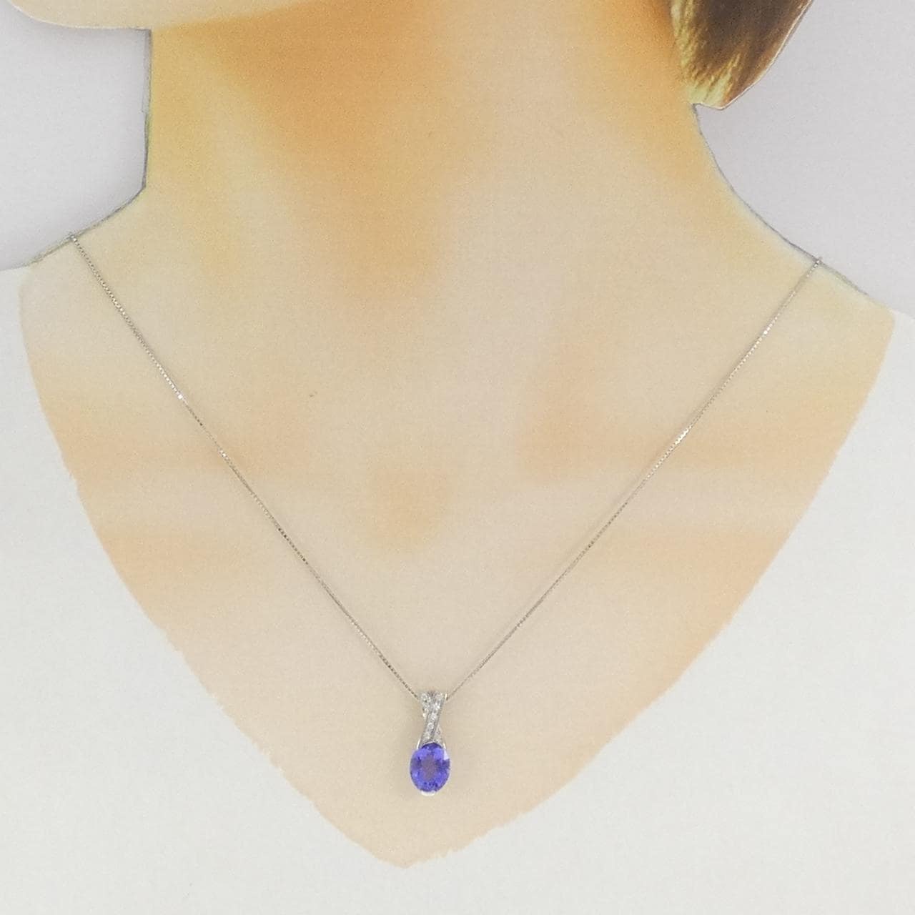 PT900/PT850坦桑石項鍊 2.41克拉