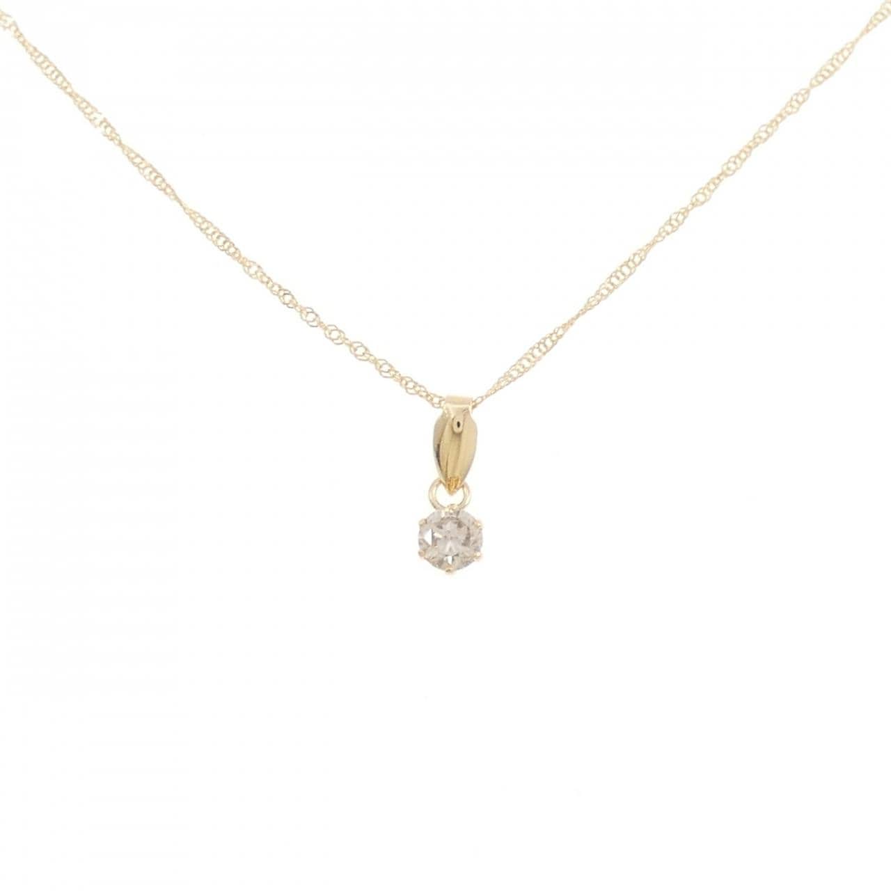 K18YG ダイヤモンド ネックレス 0.20CT