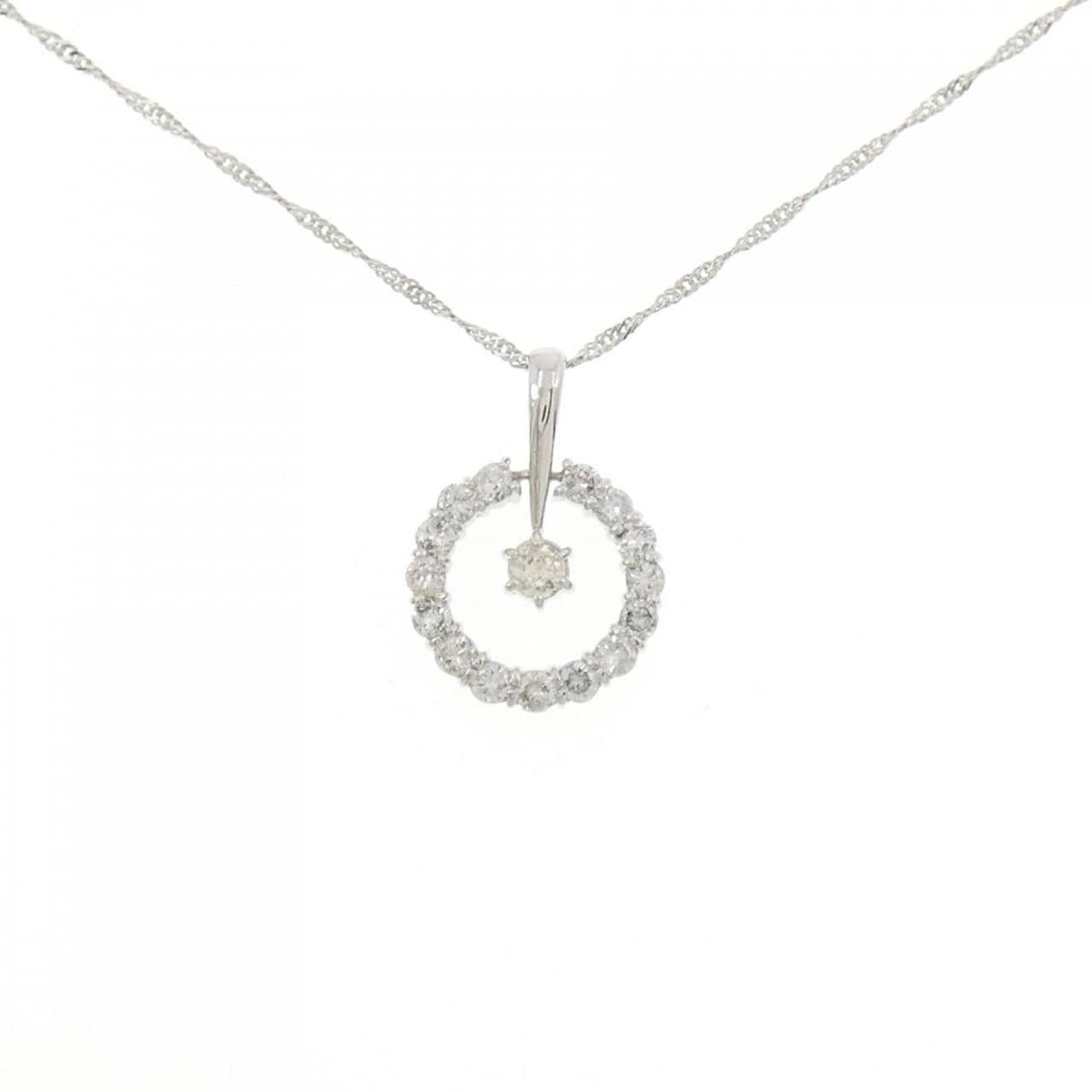 PT900/PT850 ダイヤモンド ネックレス 0.50CT