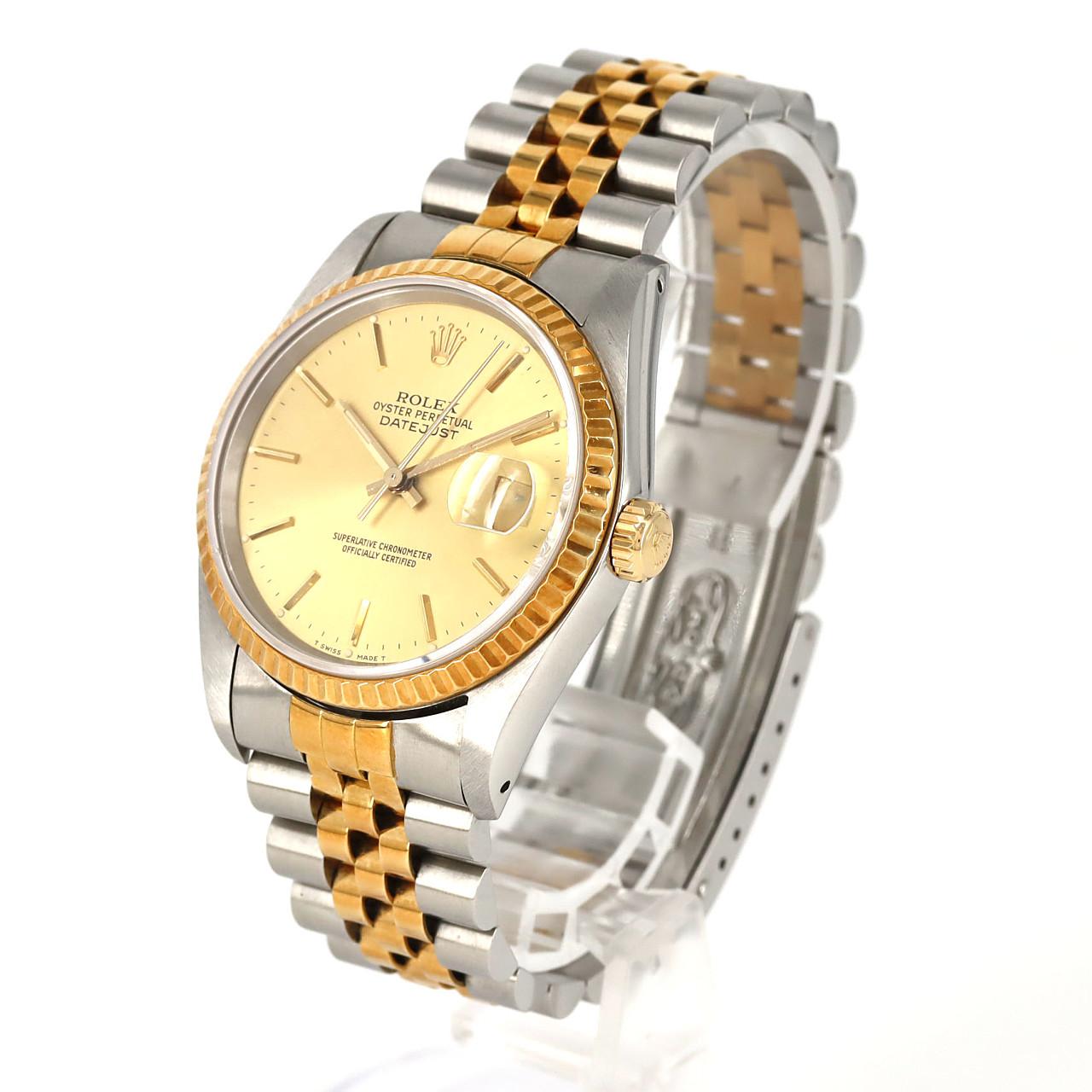 【ノーメンテナンス還元価格】ロレックス デイトジャスト 16233 SSxYG 自動巻 L番
