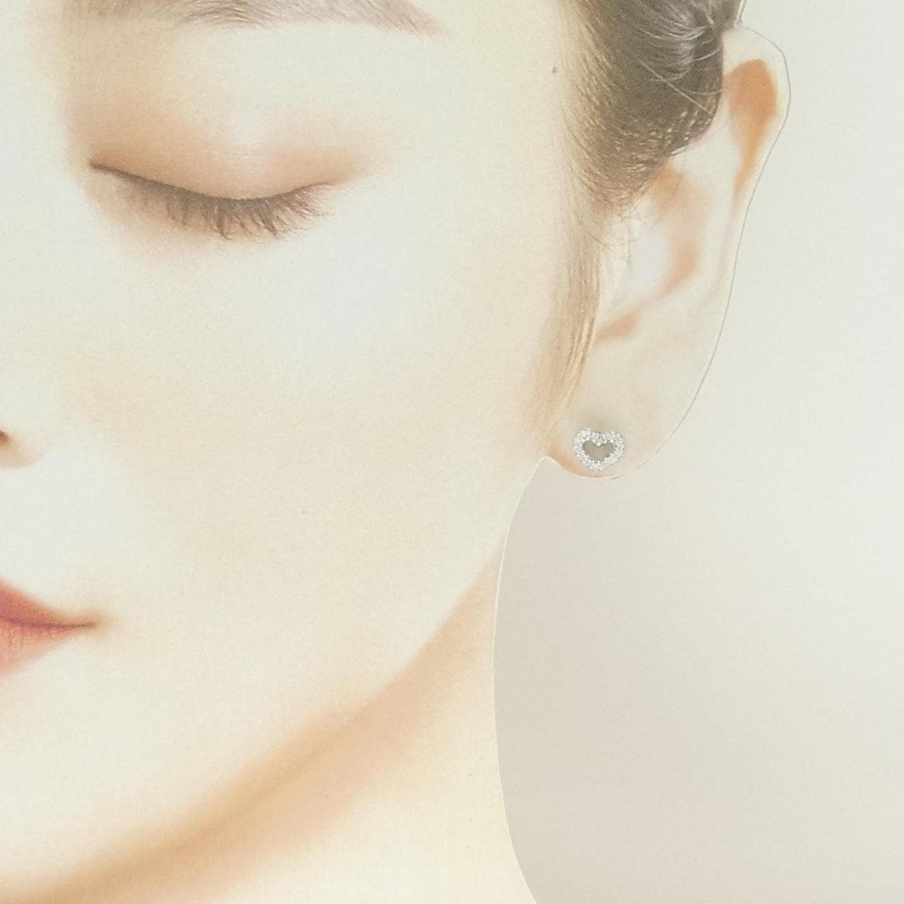 ポンテヴェキオ ダイヤモンド ピアス 0.08CT 片耳