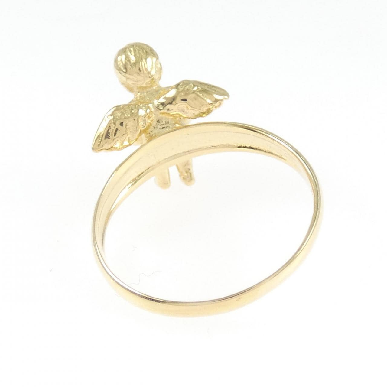 K18YG エンジェル ダイヤモンド リング 0.03CT