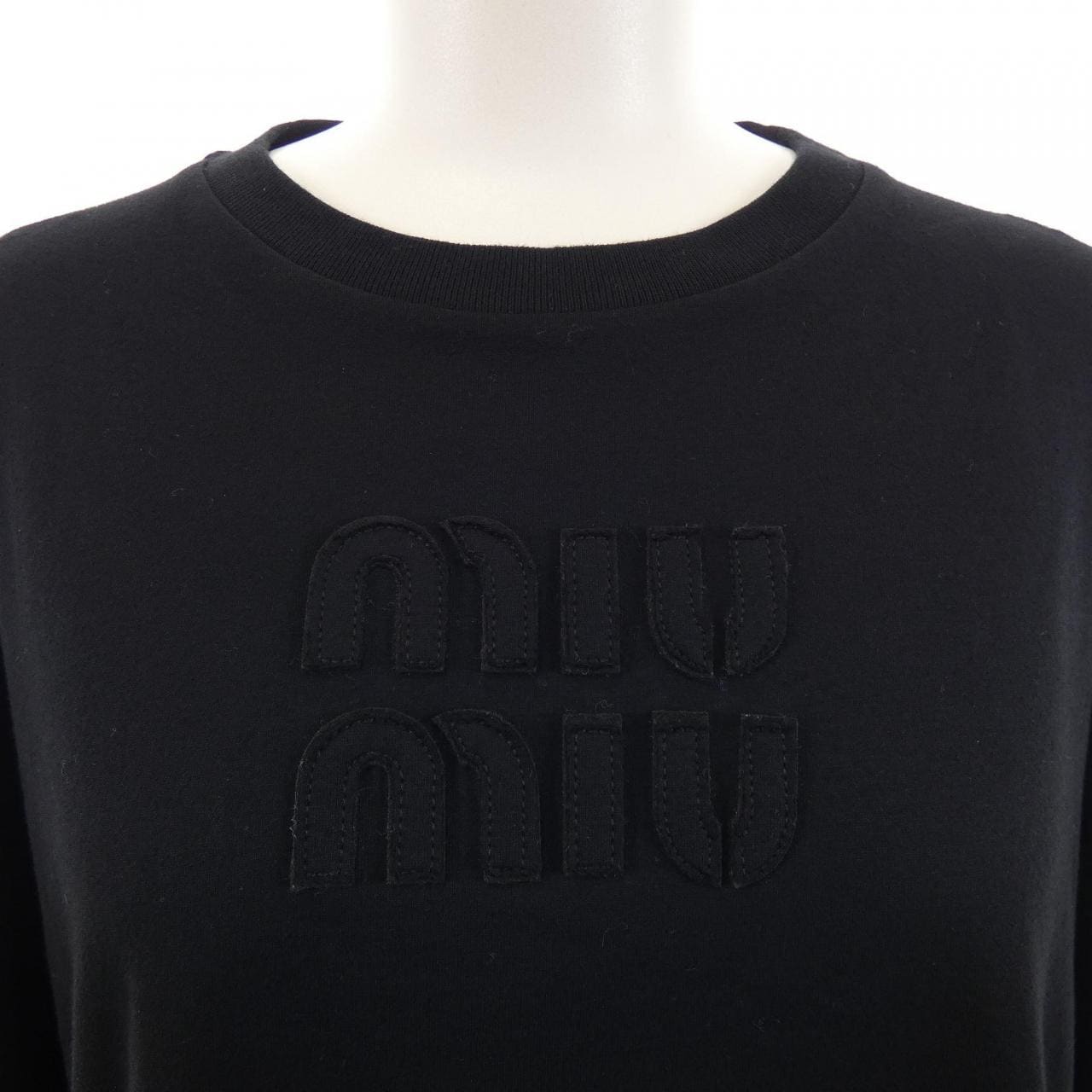 ミュウミュウ MIU MIU MIU MIU ロゴ MJL862 S232 1YXT Tシャツ