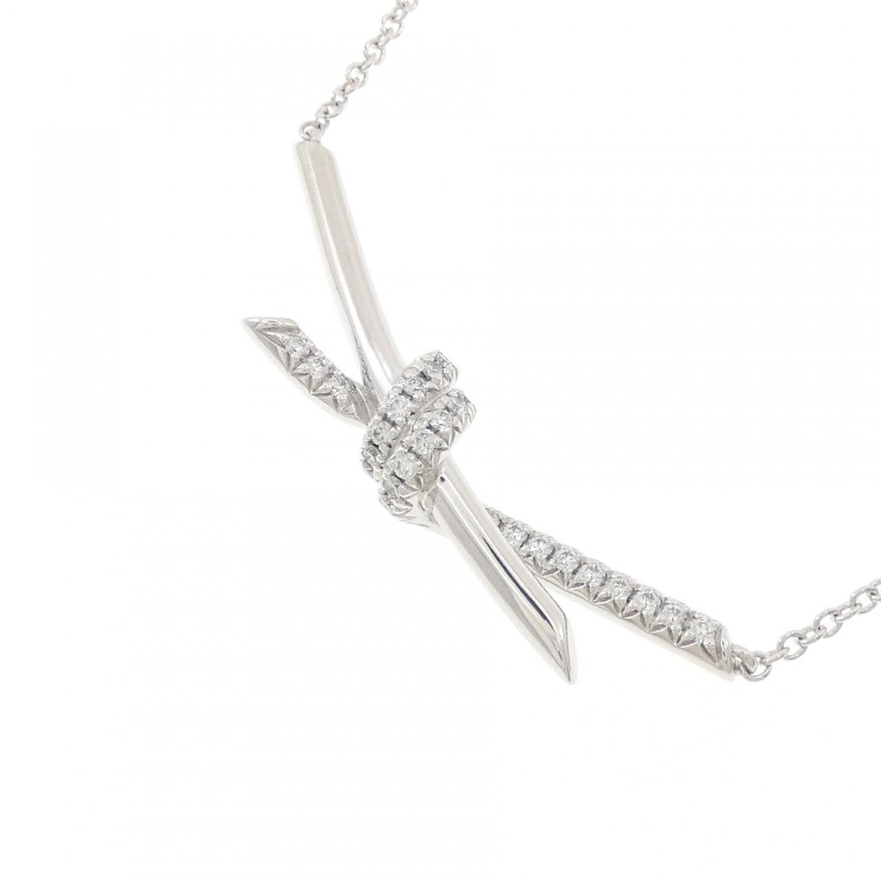 ティファニー ノット ネックレス 0.25CT