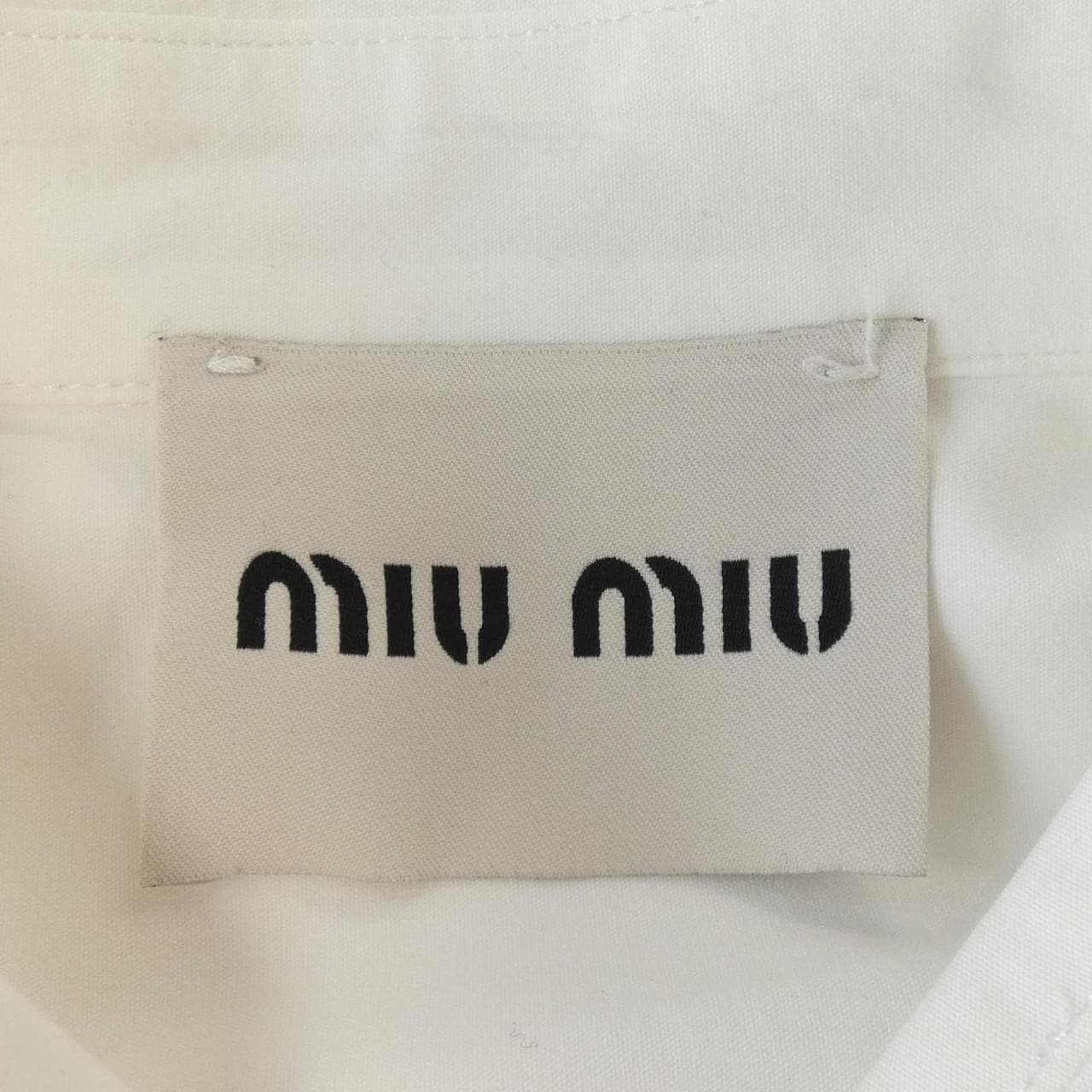 ミュウミュウ MIU MIU MIU MIU ロゴ DNA067 10RG シャツ