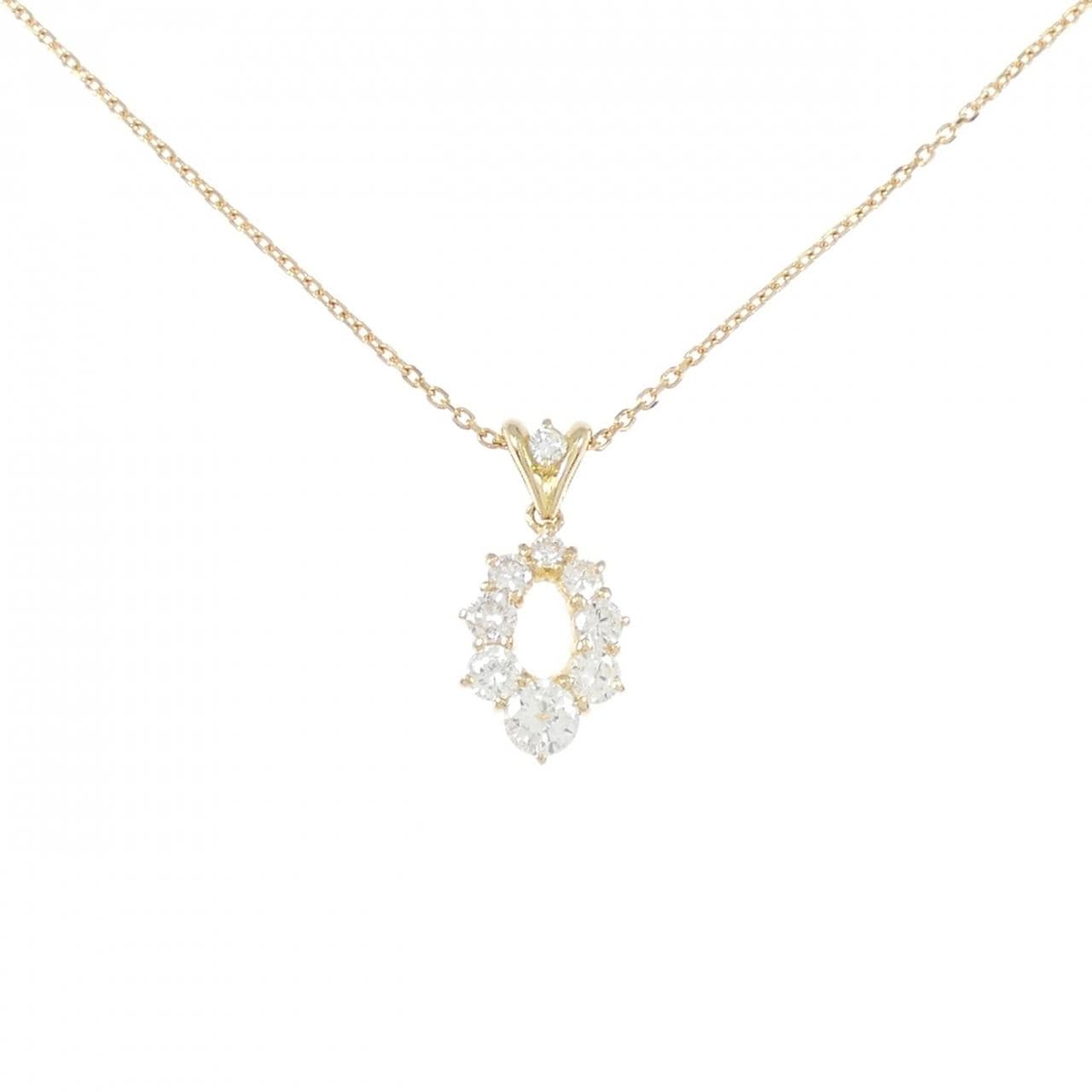 K18YG ダイヤモンド ネックレス 0.52CT