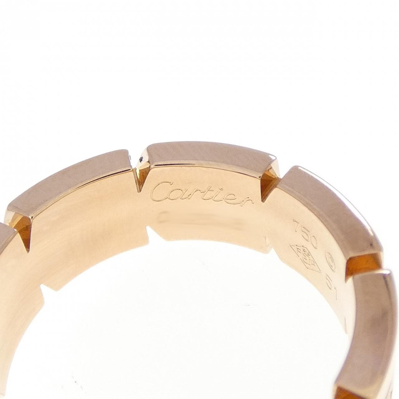 カルティエ タンクフランセーズ ハーフダイヤ リング