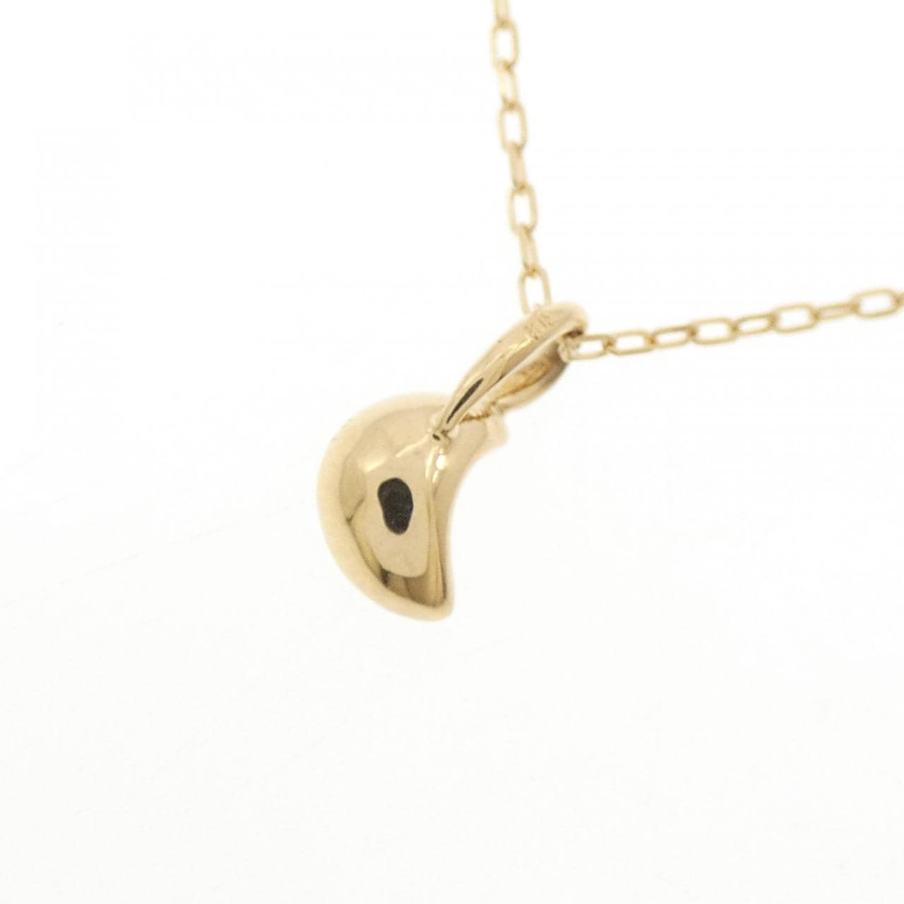 K18YG ムーン ダイヤモンド ネックレス 0.01CT