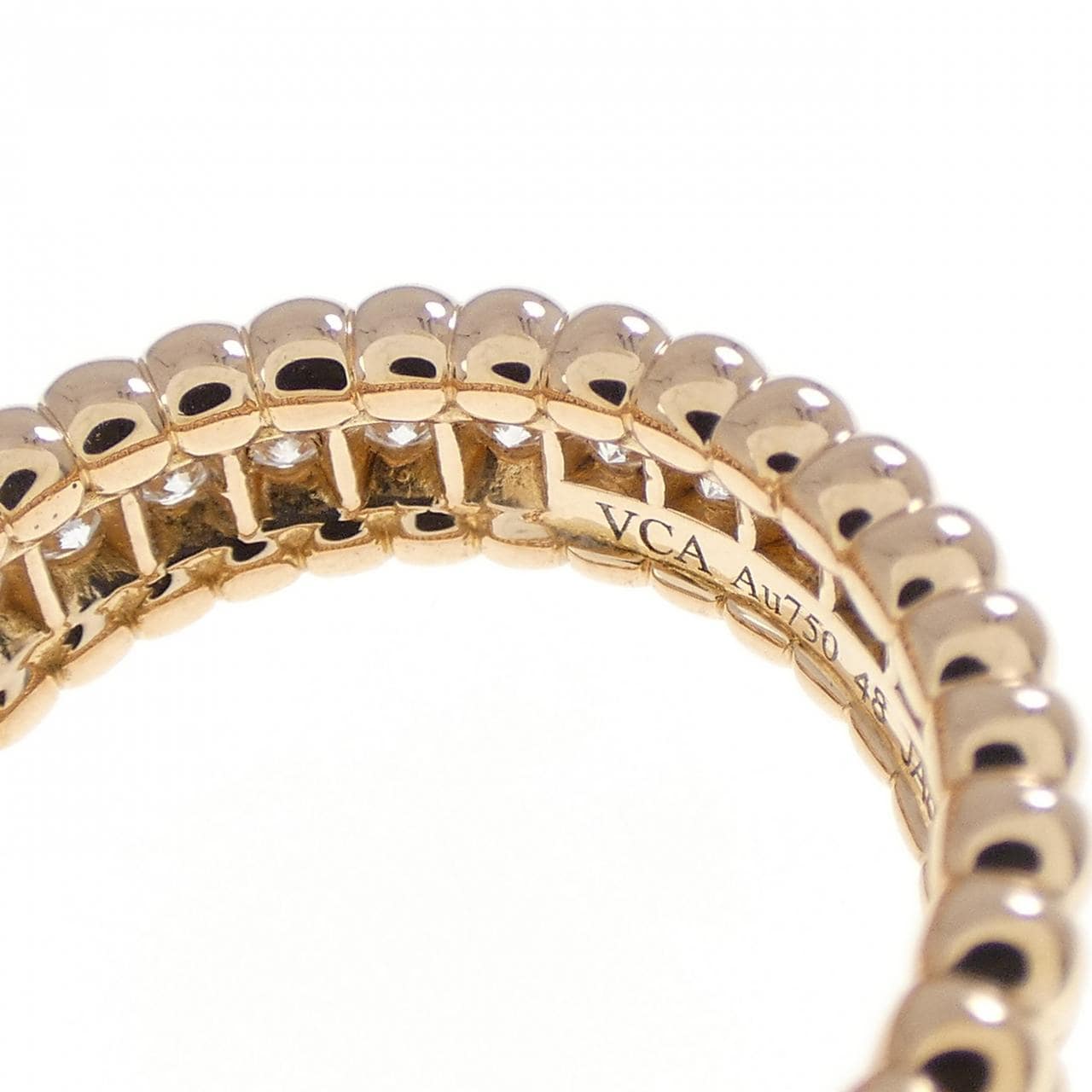 ヴァンクリーフ&アーペル ペルレ ダイヤモンド 1連モデル リング