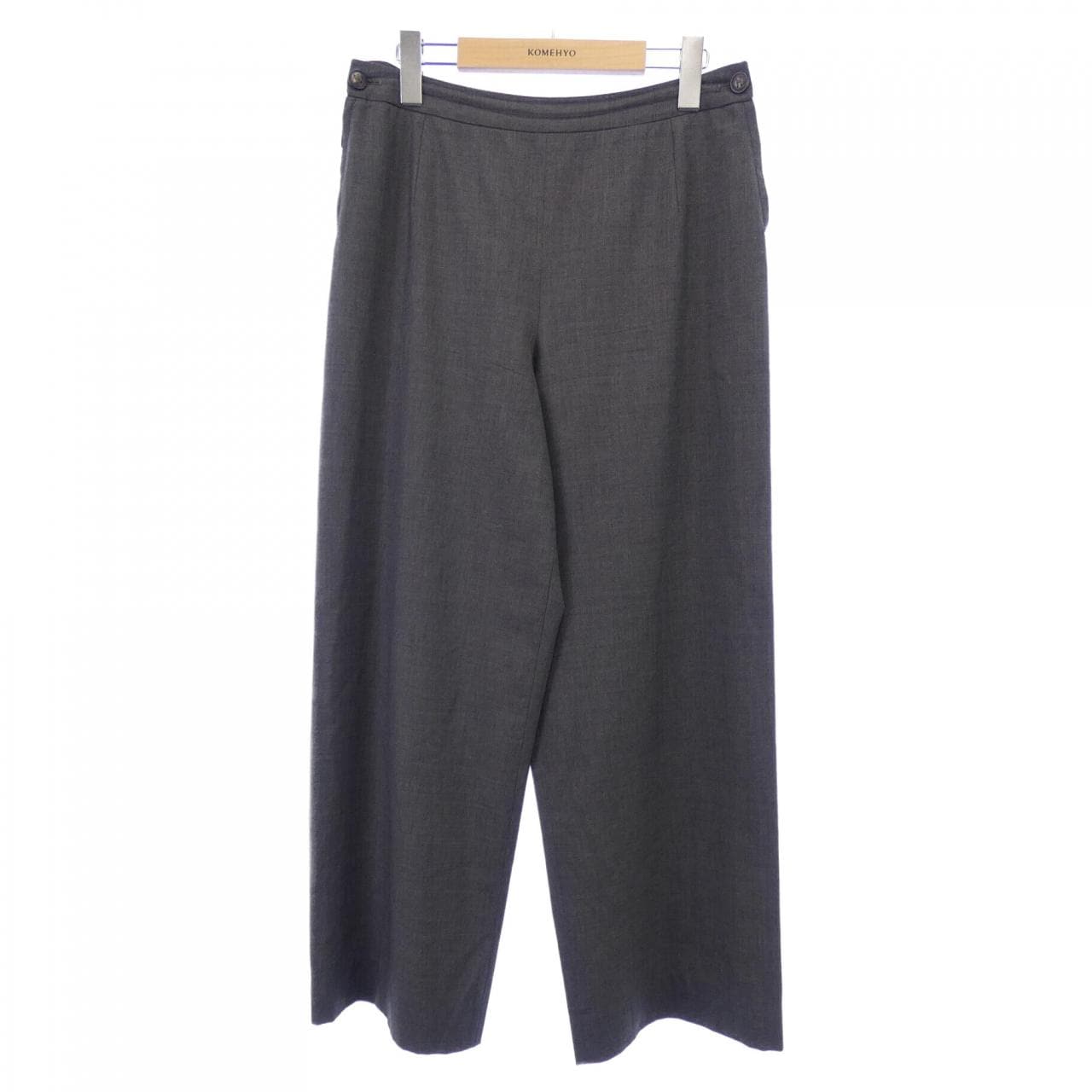 【ヴィンテージ】エルメス HERMES Hボタン ダブルサイドジップ パンツ