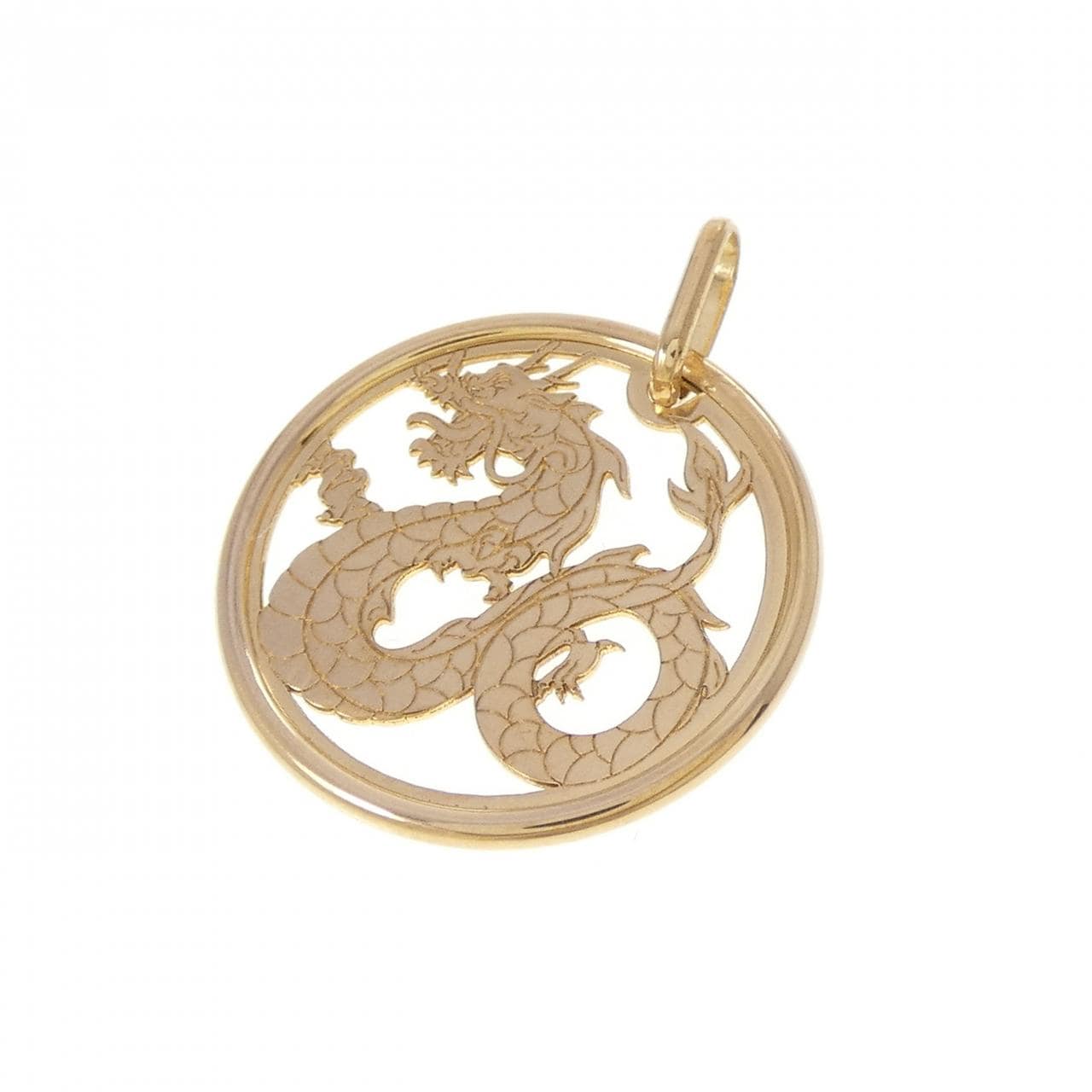 K24YG ドラゴン ペンダント