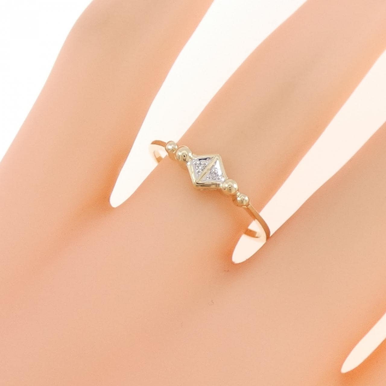 585YG/585WG ダイヤモンド リング 0.02CT