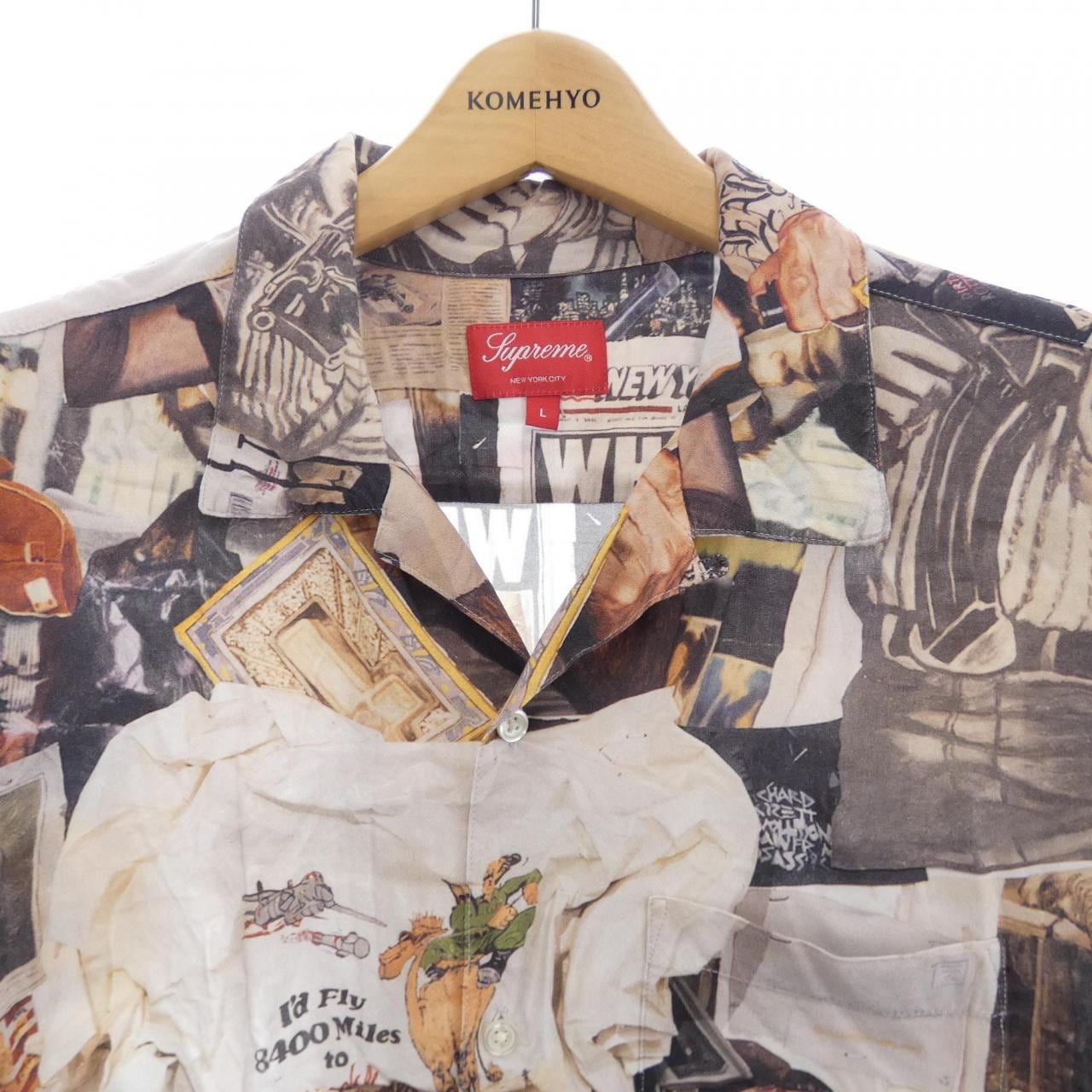 シュプリーム SUPREME Dash's Wall Rayon S／Sシャツ