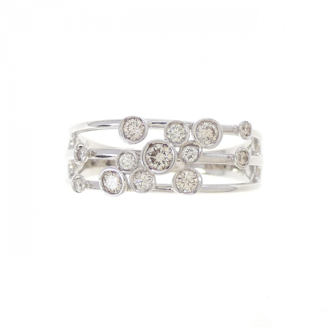K18WG ダイヤモンド リング 0.25CT