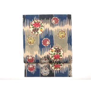 【未使用品】名古屋帯　琉球びんがた　染さくはら