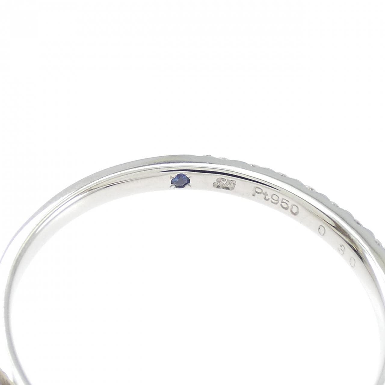PT950 ハーフエタニティ ダイヤモンド リング 0.30CT
