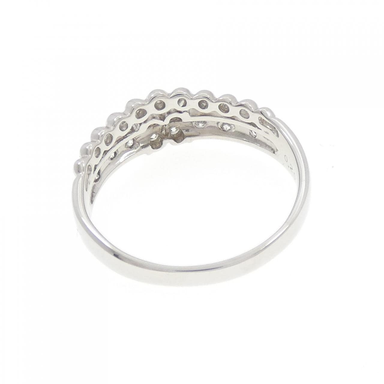 PT900 フラワー ダイヤモンド リング 0.20CT