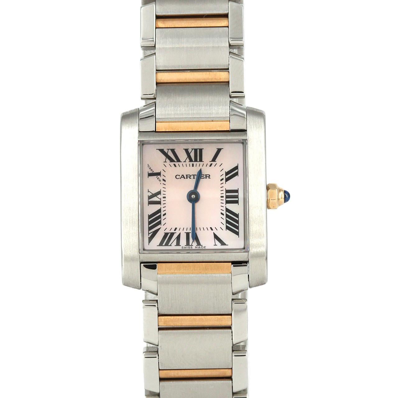 カルティエ タンクフランセーズSM PGコンビ W51027Q4 SSxPG クォーツ