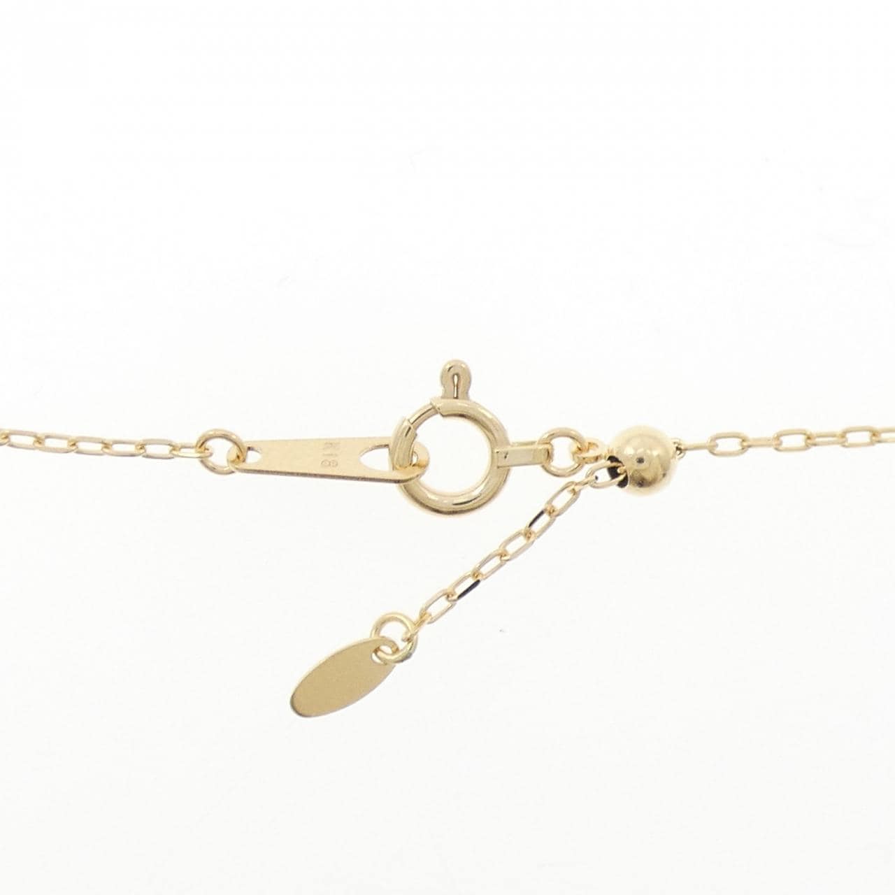 K18YG オンプ ダイヤモンド ネックレス 0.10CT