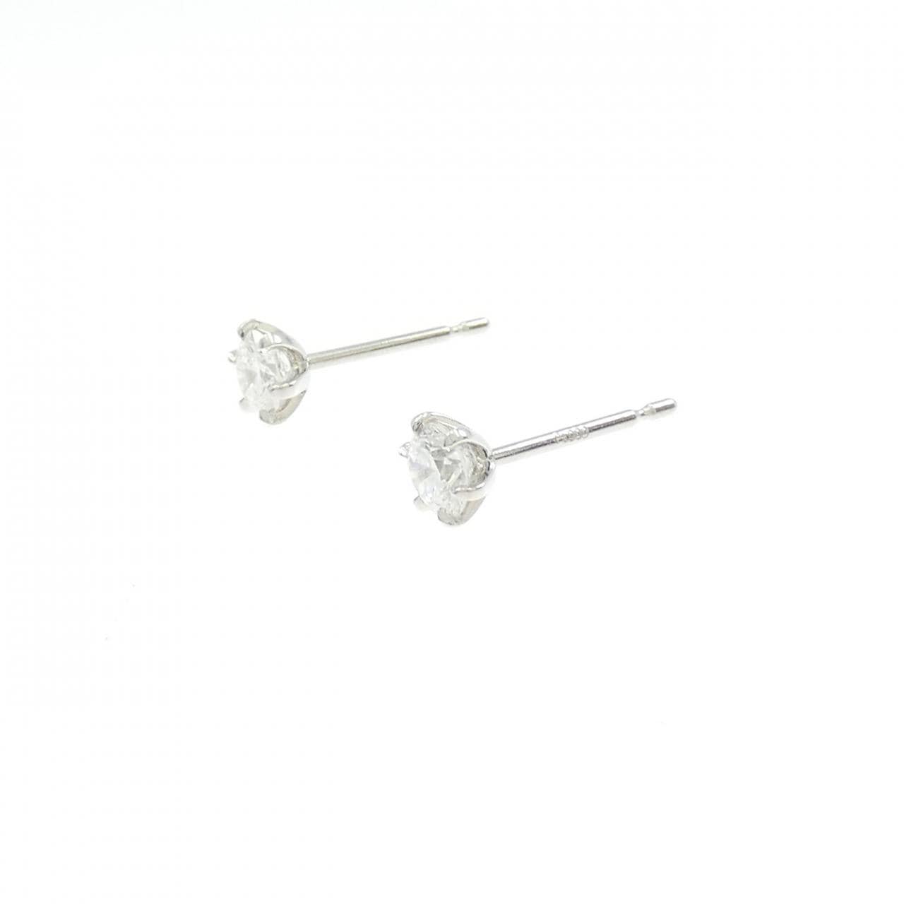 【リメイク】PT900/ST ダイヤモンド ピアス 0.244CT 0.259CT F-G VS2 VG-Good