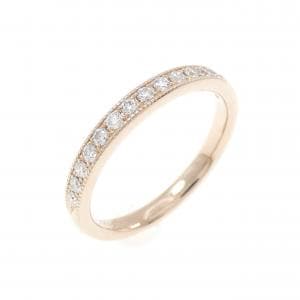 K18PG ハーフエタニティ ダイヤモンド リング 0.15CT