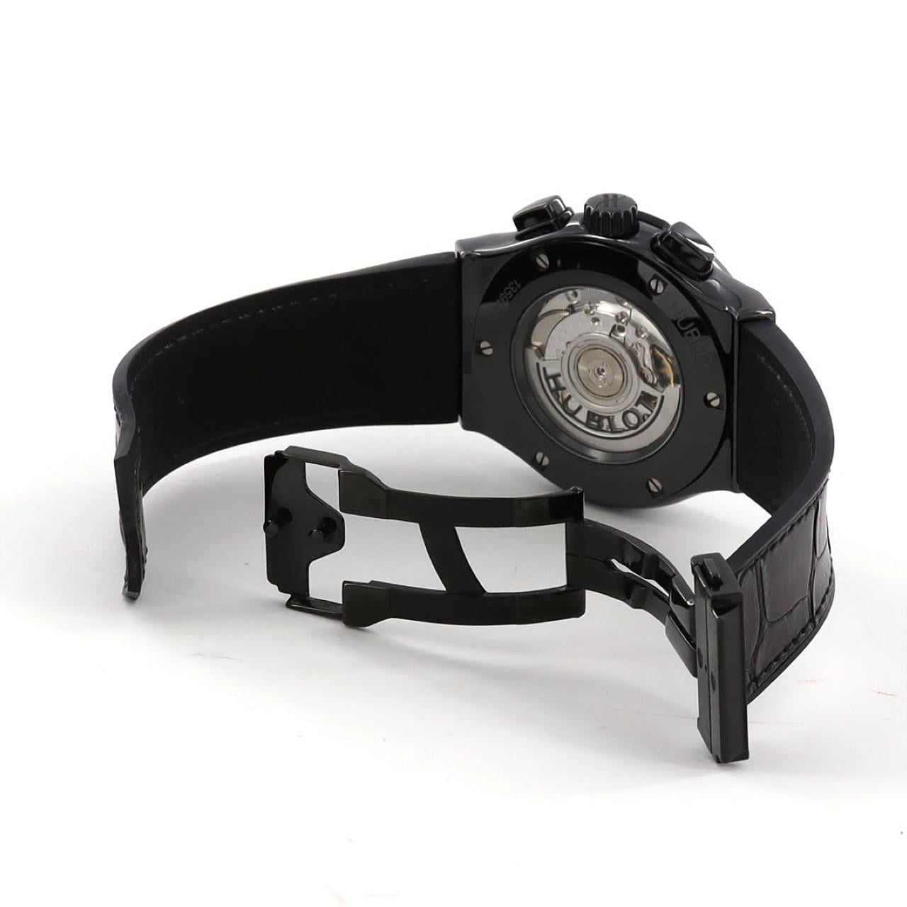 ウブロ クラシックフュージョンアエロフュージョンクロノグラフブラックマジック 525.CM.0170.LR セラミック 自動巻