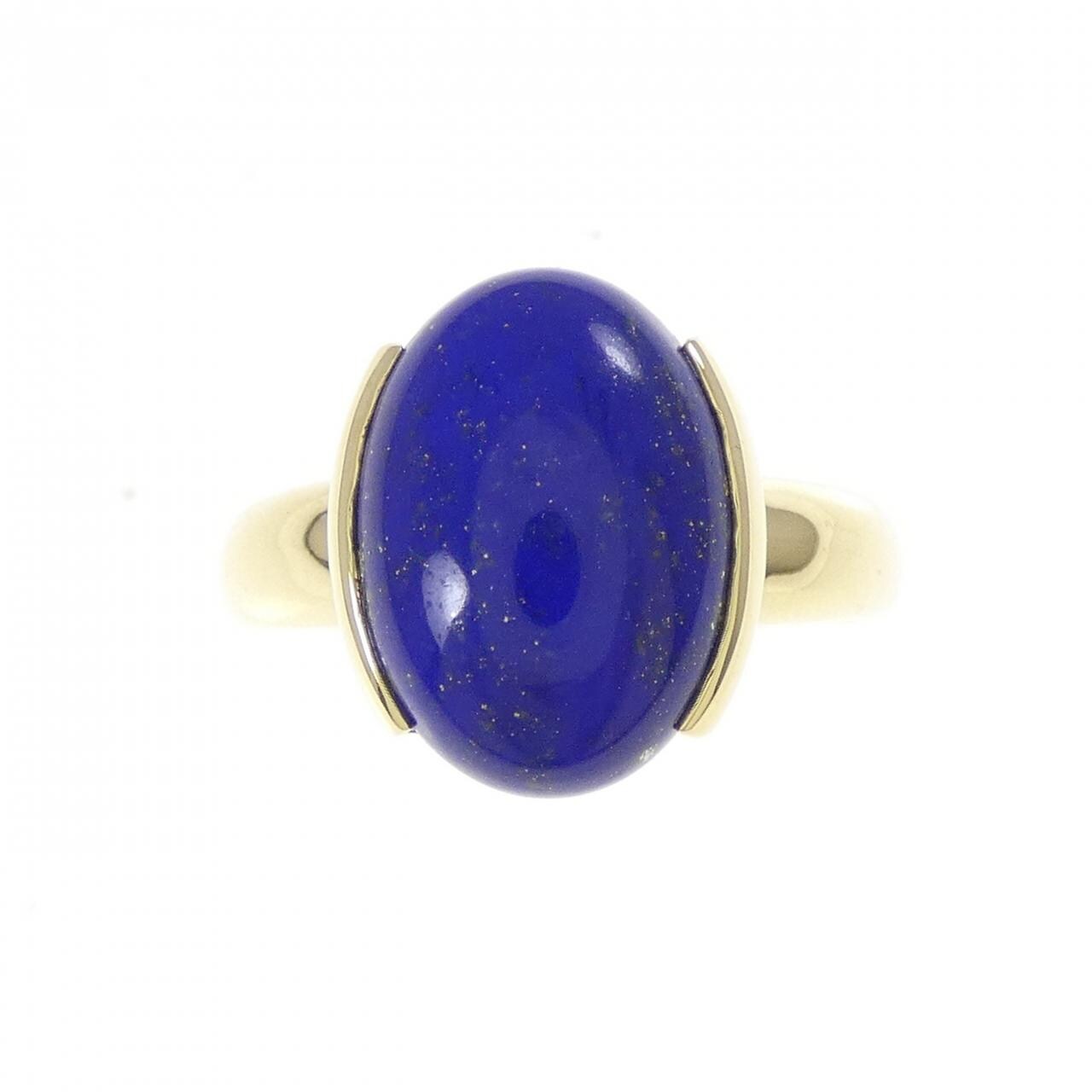 K18YG ラピスラズリ リング 4.81CT