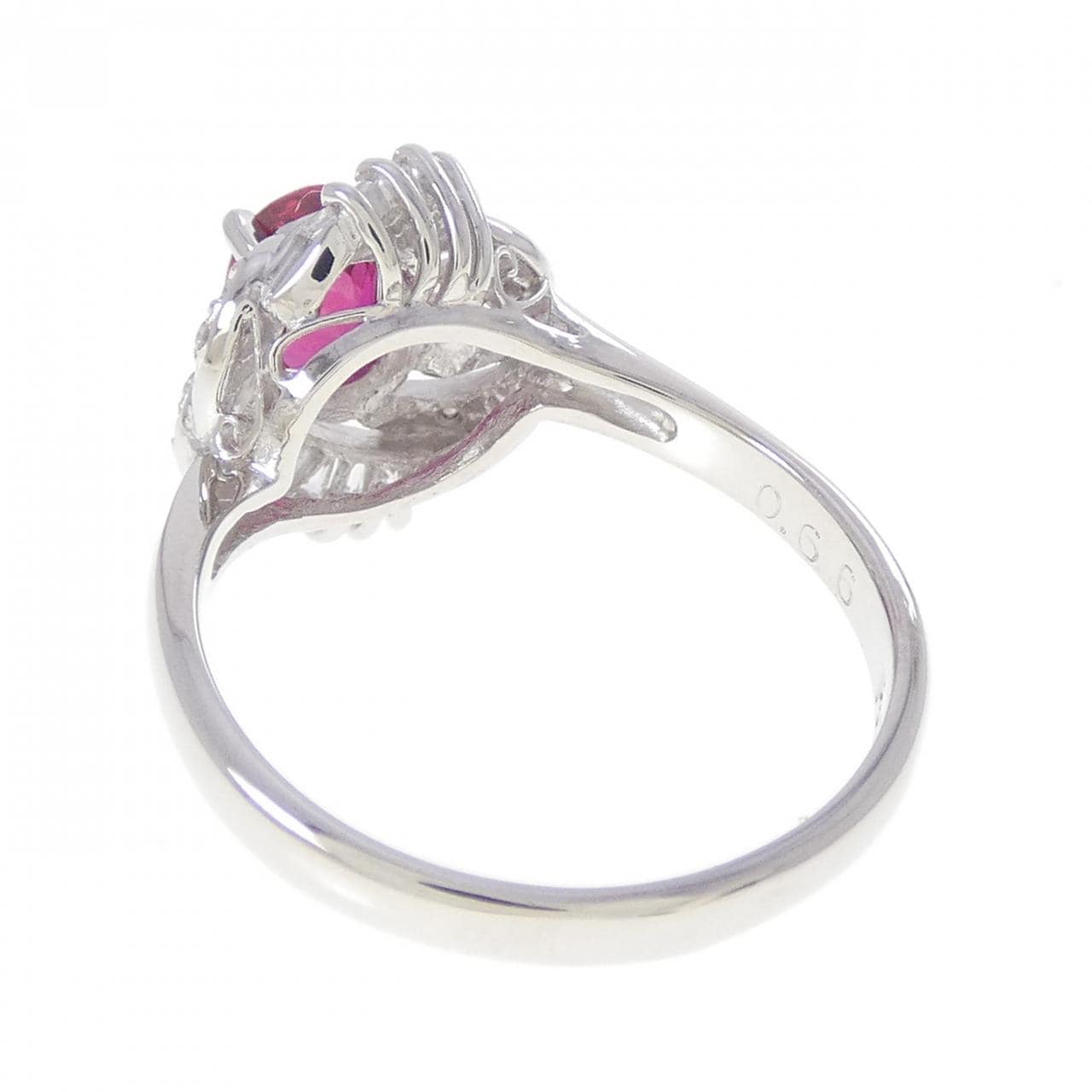 PT900 ルビー リング 0.66CT