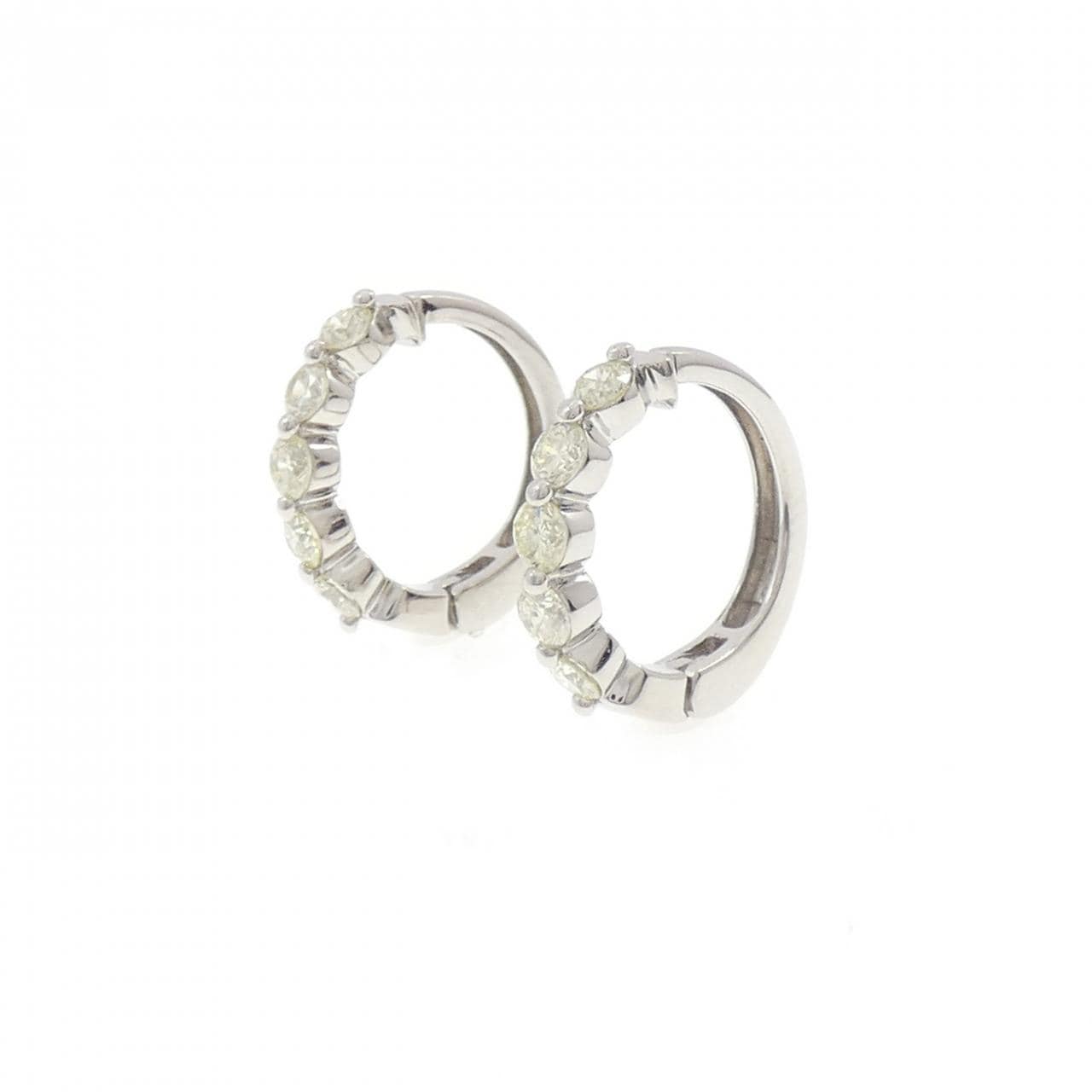 PT900 ダイヤモンド イヤリング 1.00CT