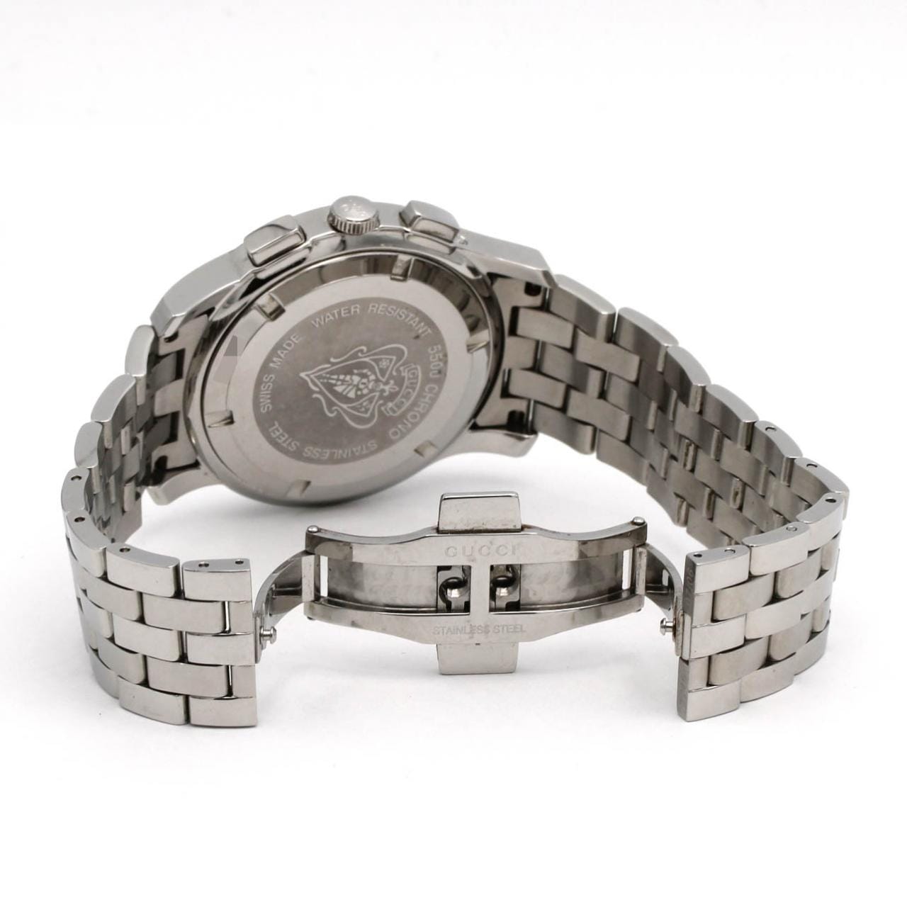 【ノーメンテナンス還元価格】グッチ 5500CHRONO/YA055206 SS クォーツ