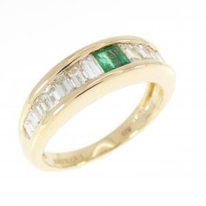 K18YG エメラルド リング 0.25CT