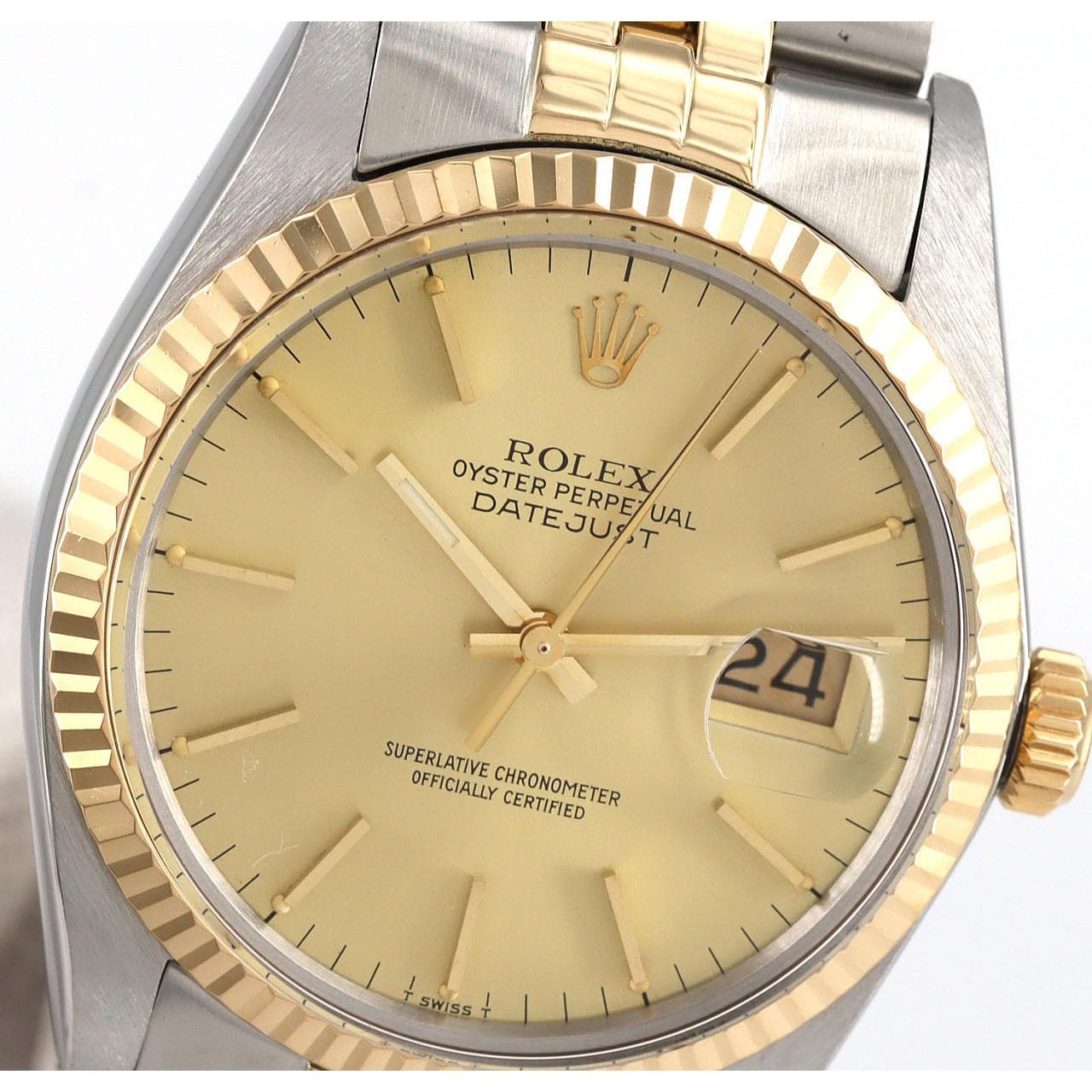 ロレックス デイトジャスト 16013 SSxYG 自動巻